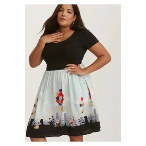 Torrid Disney Pixar Up Movie Skater Mini Dress Size 5